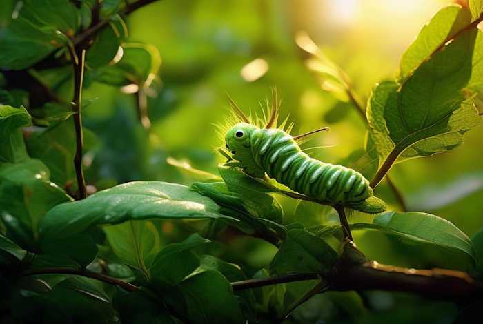 毛毛虫的生活习性短句 毛毛虫的生活情景
