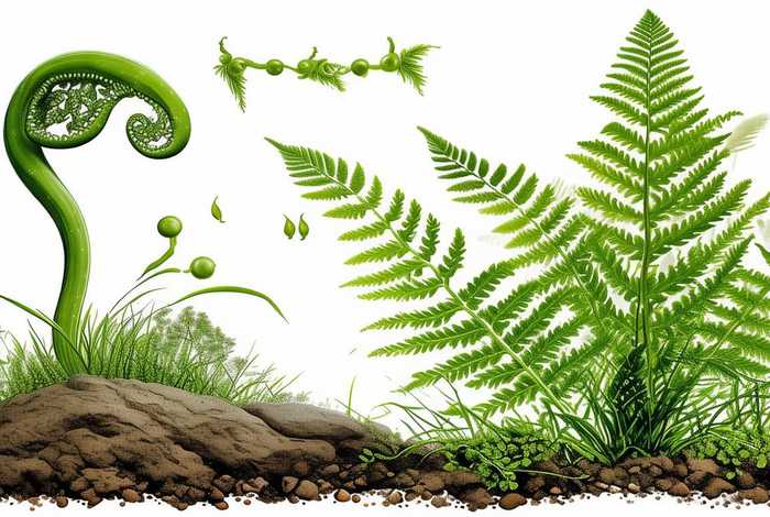 蕨类植物的生活史过程 蕨类植物的生活史过程图