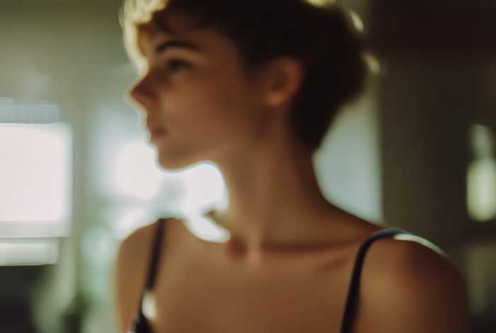 短发生活照模糊侧脸图片女（短发女孩生活照片）