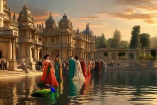 宫中的生活；宫中生活的诗句