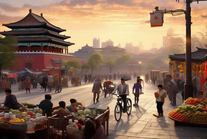 北京人生活的一天（想象一下,北京人的一天是怎样生活的呢？）