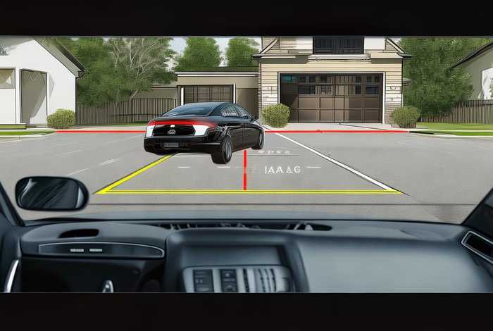 倒车入库领线技巧图解 - 倒车入库如何找准领线