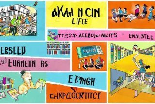 关于校园生活的手抄报英语、关于校园生活的手抄报英语版