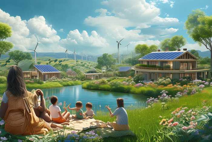 低碳生活主题画一等奖 - 低碳生活绘画作品 一等奖