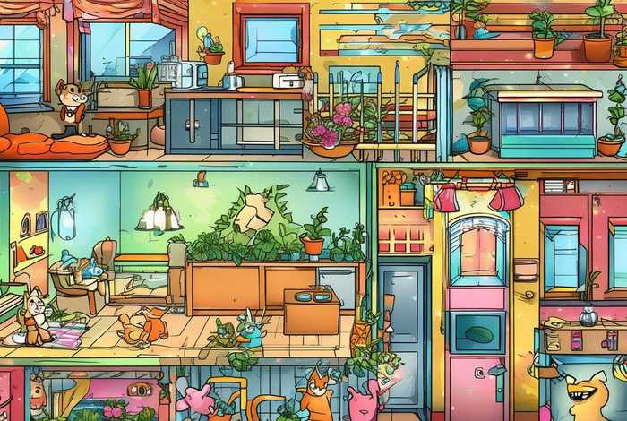 生活卡通图片背景素材，生活卡通图片背景素材大全