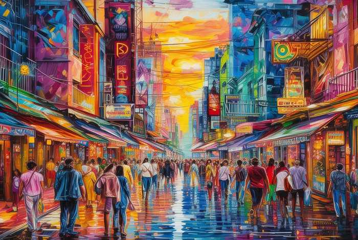 生活的写照色彩斑斓 - 生活的写照色彩斑斓怎么形容