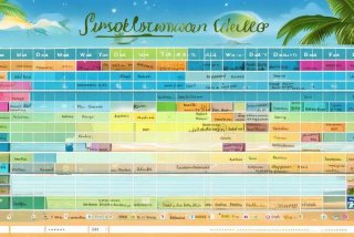 暑假计划表(可打印)，暑假计划表(可打印)空白