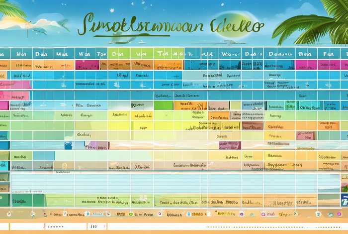 暑假计划表(可打印)，暑假计划表(可打印)空白