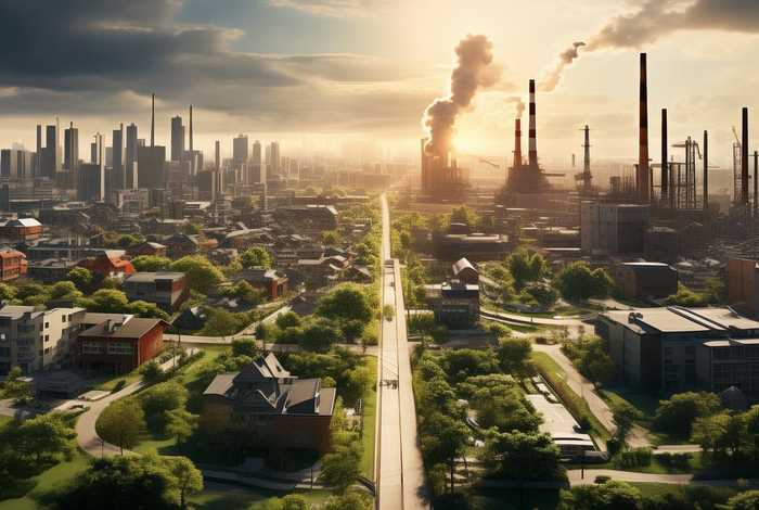 生活区规划图工业用地；工业区跟生活区的划分