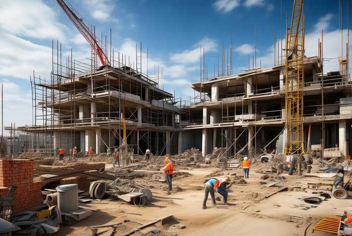 生活中建筑工地上的工作进度描述；生活中建筑工地上的工作进度描述是什么