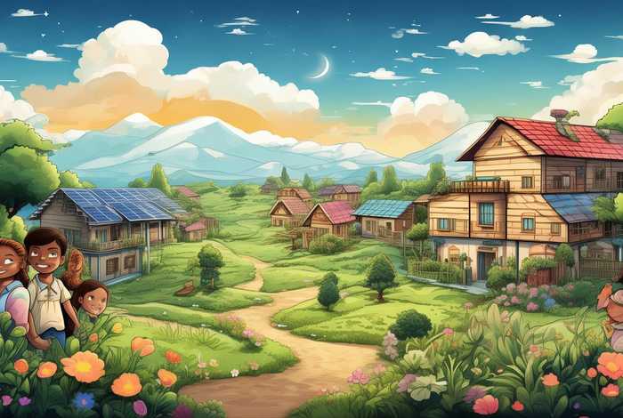 美好家园幸福生活畅想未来 绘画，美好家园幸福生活畅想未来 绘画图片