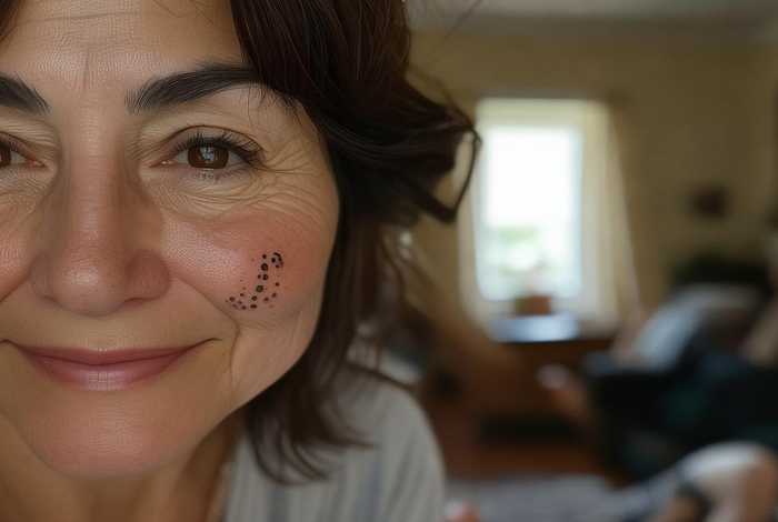 嫂子生活照,泪痣真好看图片（嫂子合照）