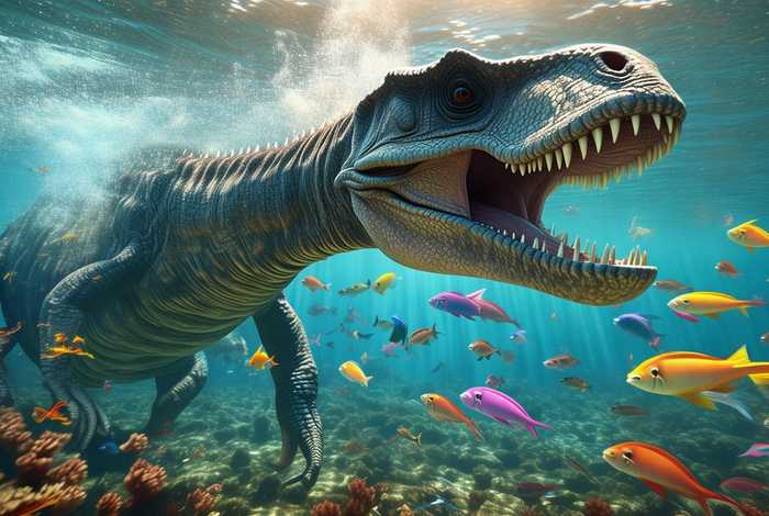 生活在水里的恐龙以什么为食、生活在水里的恐龙以什么为食物