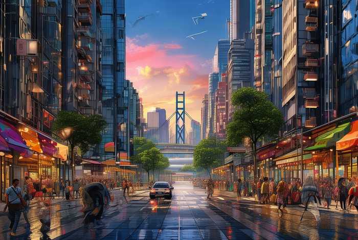 描写城市的英语作文5句话，描写城市的英语作文5句话初中