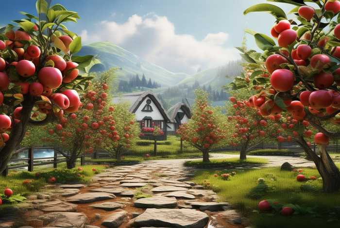 平果生态小镇；苹果生态园