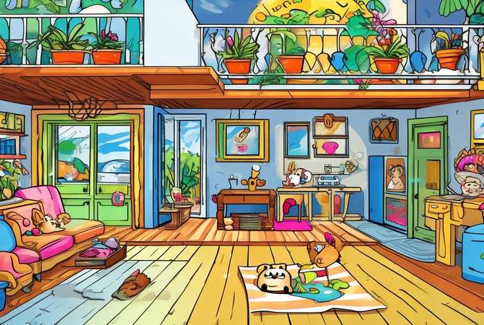 生活卡通图片背景素材，生活卡通图片背景素材大全