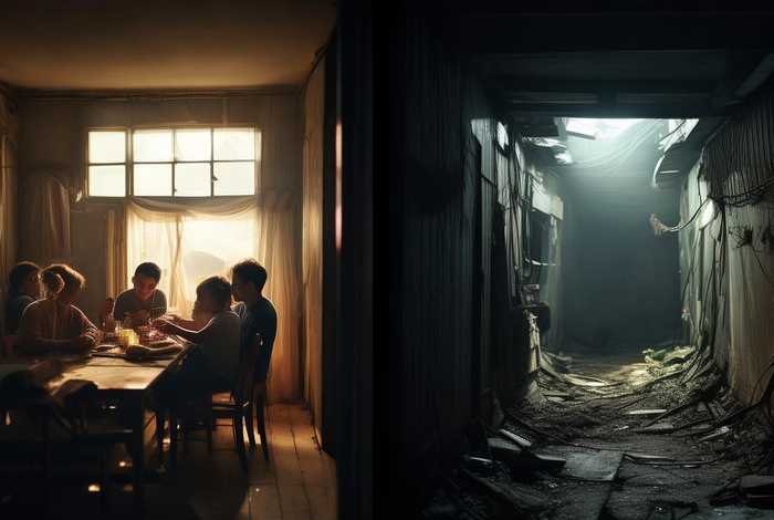 生活差距对比照片，生活差距对比照片真实