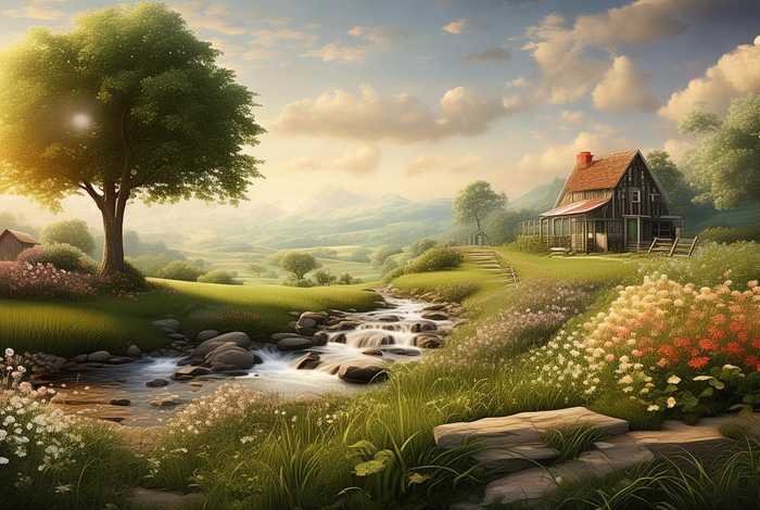 描写乡村生活的四字词语，描写乡村生活的四字词语有什么