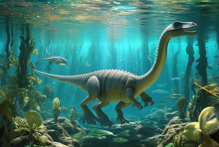 生活在水中的恐龙图片；生活在水中的恐龙图片大全