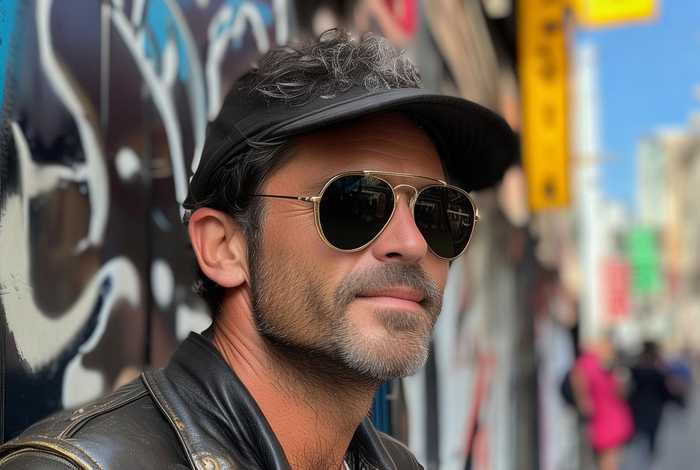 墨镜男生活照片（墨镜男人生活照片）