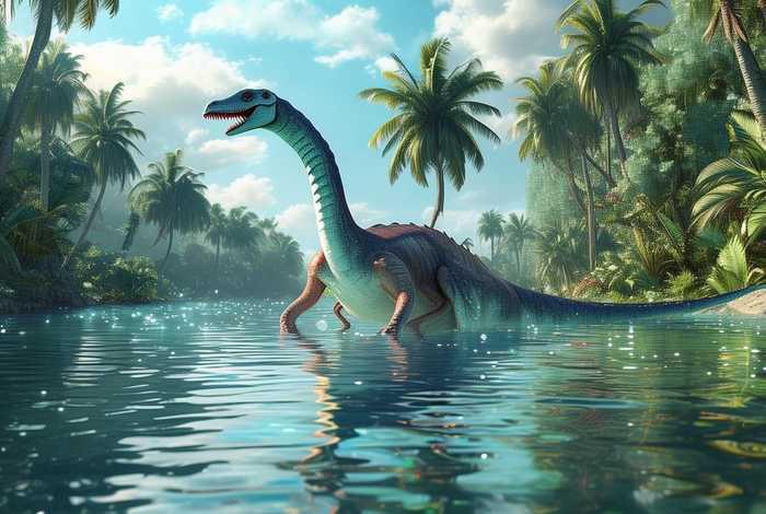 生活在水上的恐龙、生活在水上的恐龙图片