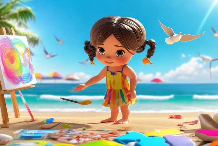 暑假生活美术画 - 暑假生活美术画简单