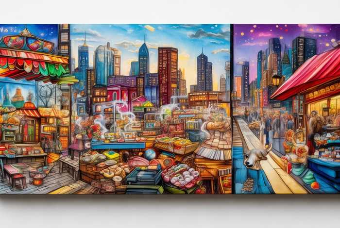 生活中的点元素绘画，生活中的点元素绘画图片