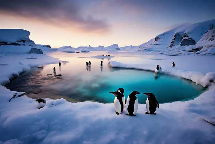 企鹅生活的地方有什么奇特自然现象 - 企鹅生活的地方有什么奇特自然现象吗