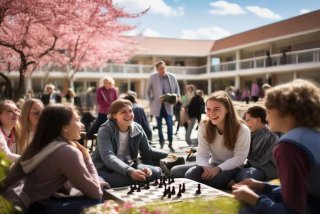 描写学校生活的段落，描写学校生活的段落摘抄