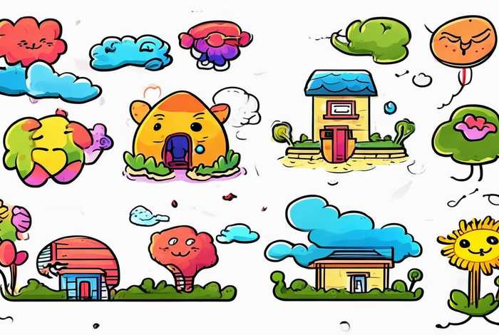 生活字体图片大全大图简笔画可爱，生活字体图片大全大图简笔画可爱版