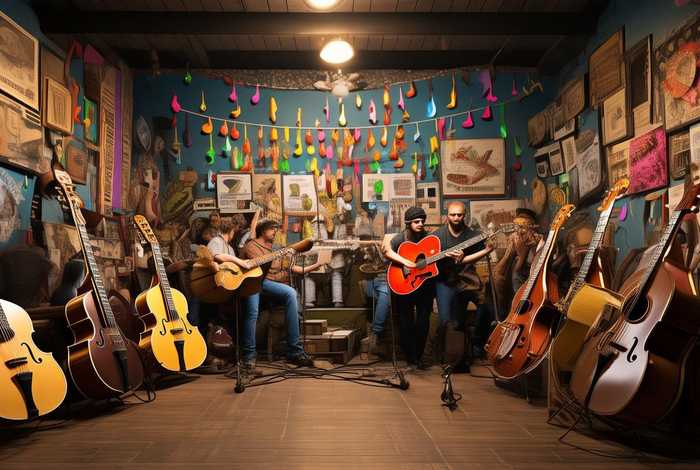 生活乐器墙、生活乐器演奏