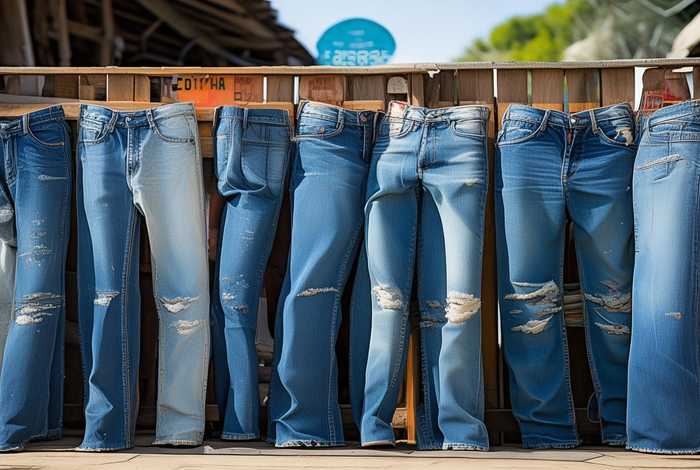 牛仔裤展示；牛仔裤展示英文