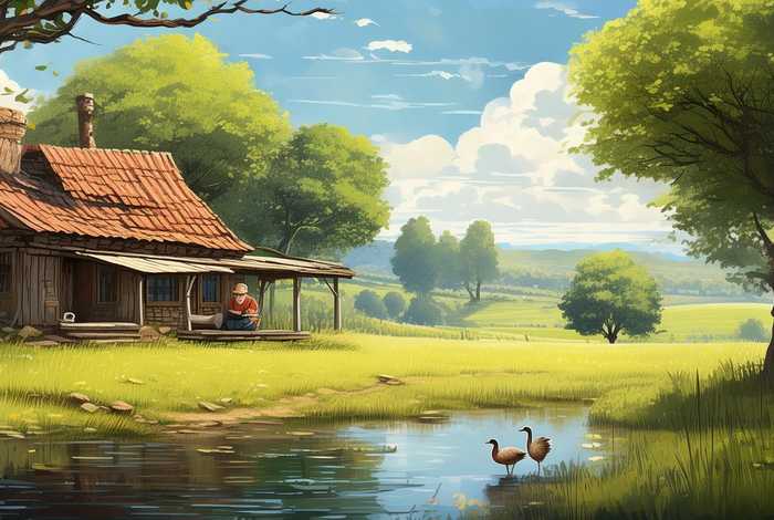 惬意的乡村生活的句子说说；惬意的乡村生活的句子说说短句