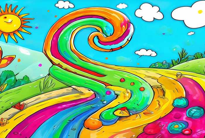 生活中的螺旋线儿童画 - 生活中的螺旋线儿童画怎么画