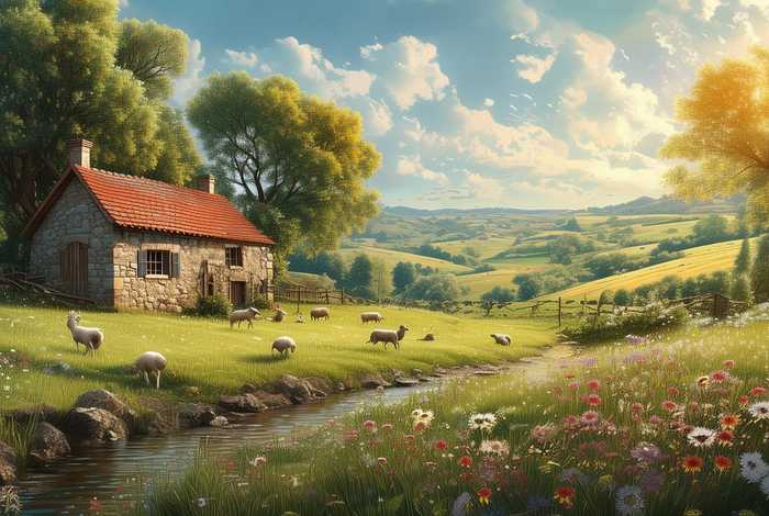 描写乡村生活的散文优美段落，描写乡村生活的散文优美段落摘抄