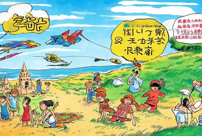 暑假生活连环画；暑假生活连环画英语版