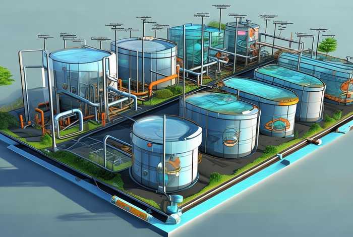 生活污水处理工艺流程图、生活污水处理工艺流程图及说明