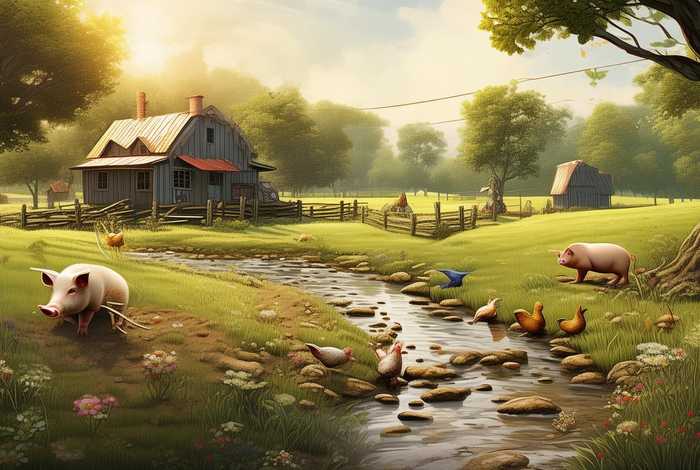 描写农家生活句子简短（描写农家生活句子简短一点）