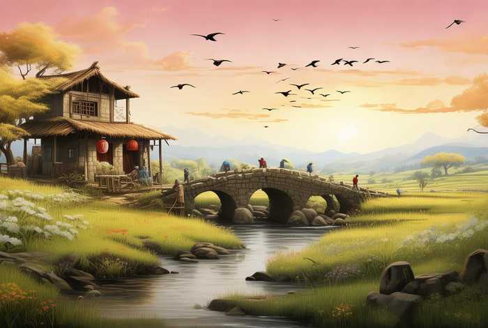 描写田园的成语 - 描写田园的成语大全