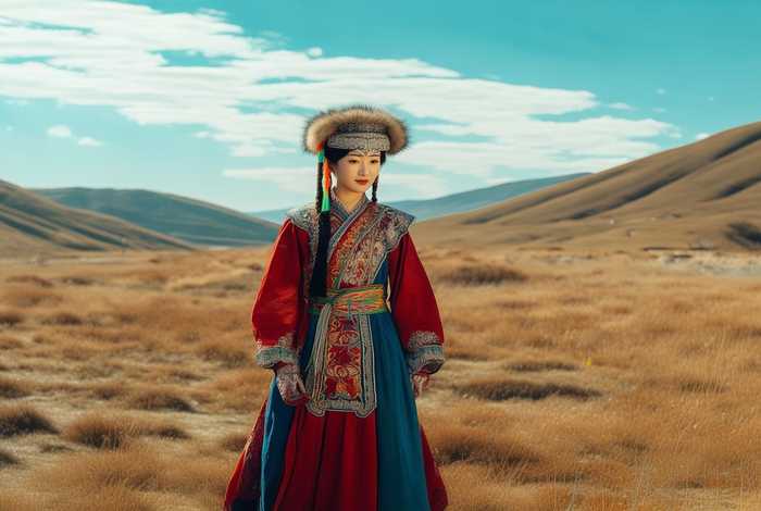 蒙古装扮女、古代蒙古女人装扮