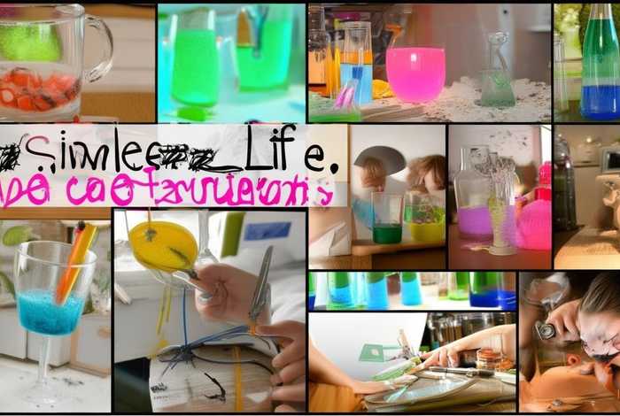 生活中的小实验有哪些简单图片大全；生活中的小实验有哪些简单图片大全视频