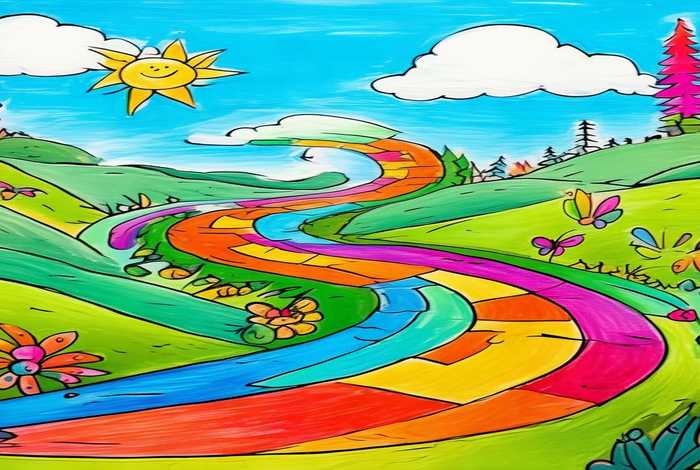 生活中的螺旋线儿童画 - 生活中的螺旋线儿童画怎么画