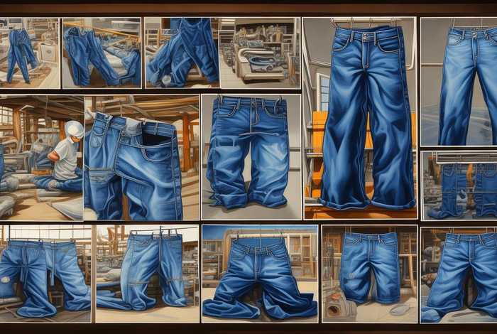 牛仔裤生产工艺流程图 牛仔裤生产工艺流程图片