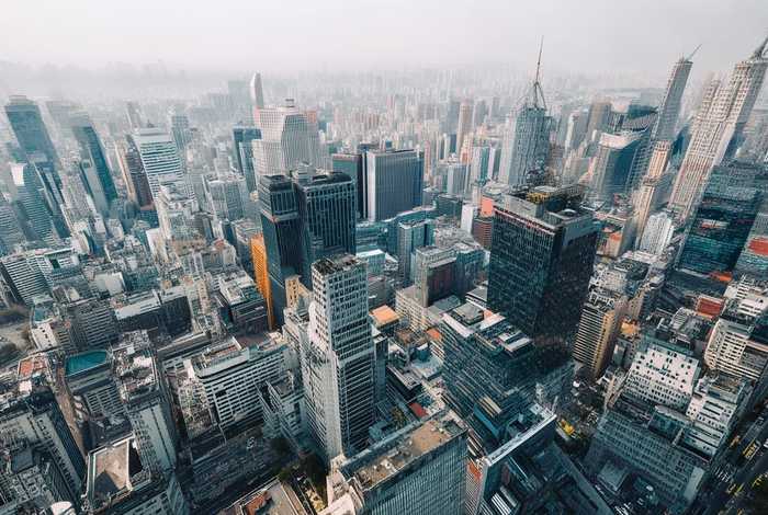 浦东夜景俯瞰图；浦东夜景俯瞰图高清