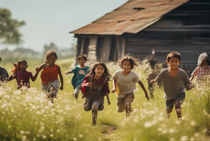 农村儿童生活乐趣；儿童在农村生活的乐趣