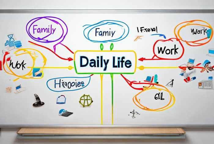 日常生活思维导图英语绘画教学 - 日常生活的思维导图英语怎么做