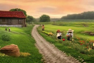 农村生活图景、农村生活图景展示