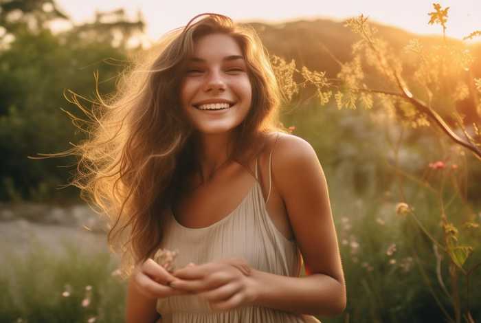 生活的纯粹 - 生活纯粹即喜乐的女生