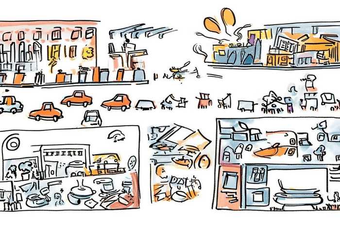 生活中有哪些噪音简笔画、生活中有哪些噪音简笔画的