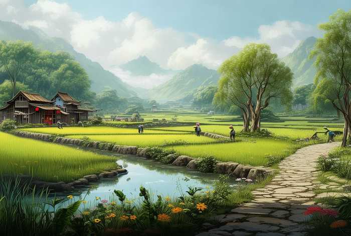 描写农村田园生活的成语（描写农村田园生活的成语大全）
